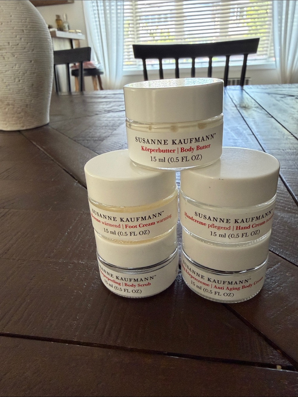 susanne kaufmann 5 pc set new 15ml 0.5 fl oz creams